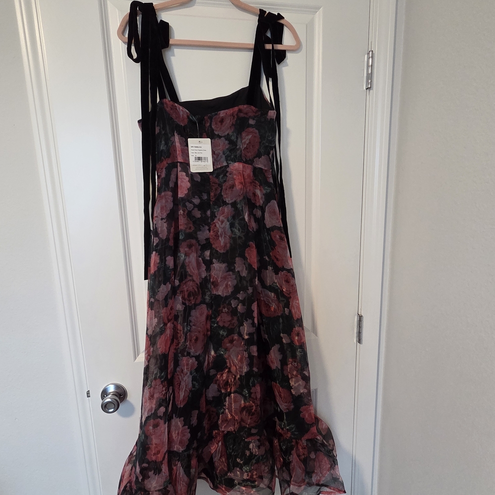 Sister Jane Black and Pink Floral Dress